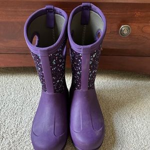 Girls Bogs Insulated Rain Boots Size 4M